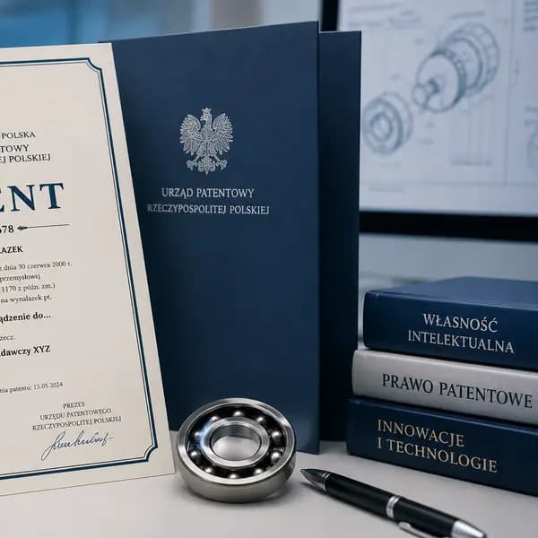 Patent Urzedu Patentowego, lozysko, ksiazki Wlasnosc Intelektualna - komercjalizacja B+R